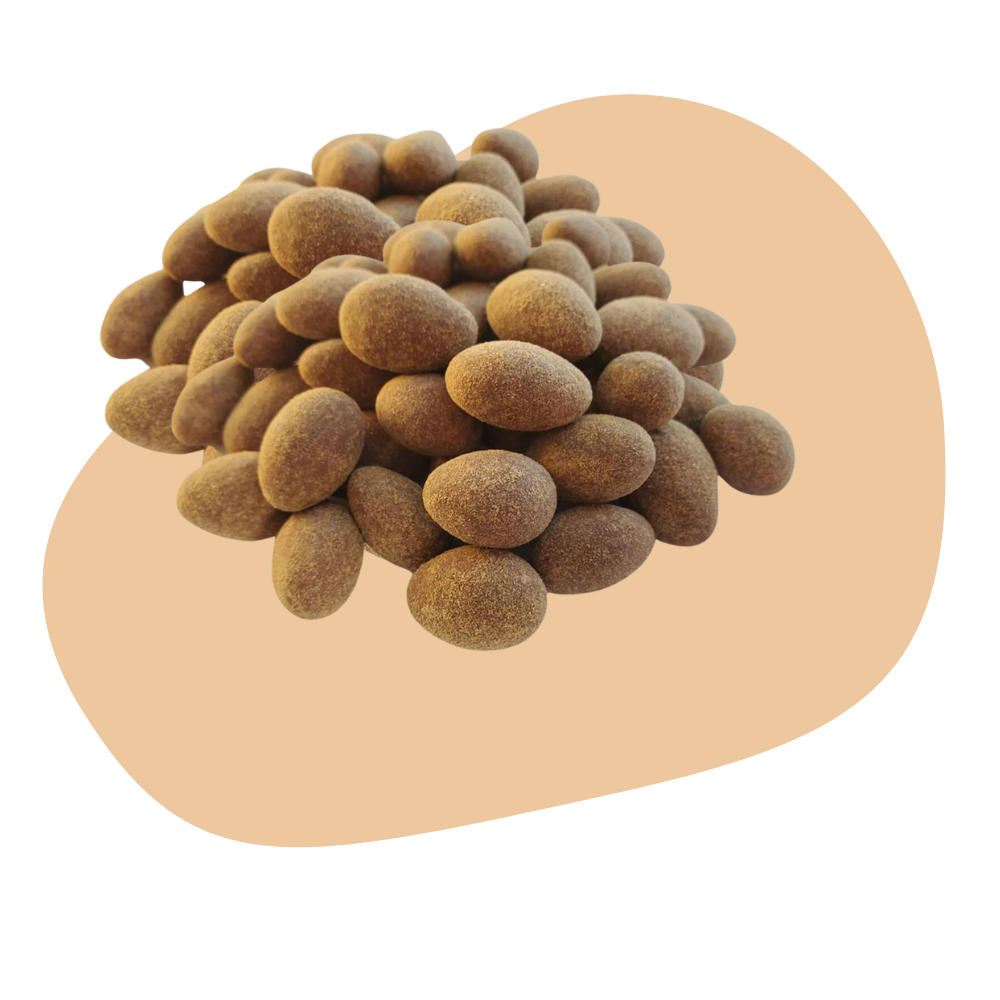 CAROB COVERED ALMONDS